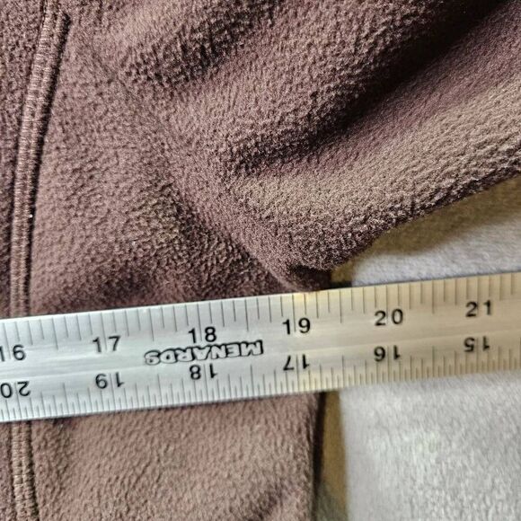 Lands End Fleece Jacket Womens Size Small 6-8 Brown 100% Polyester - Picture 4 of 12